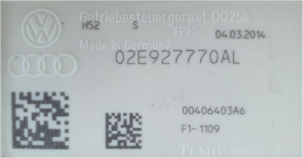 6-SPEED DSG 02E DQ250 MECHATRONIC - 02E927770AL / 02E300062B