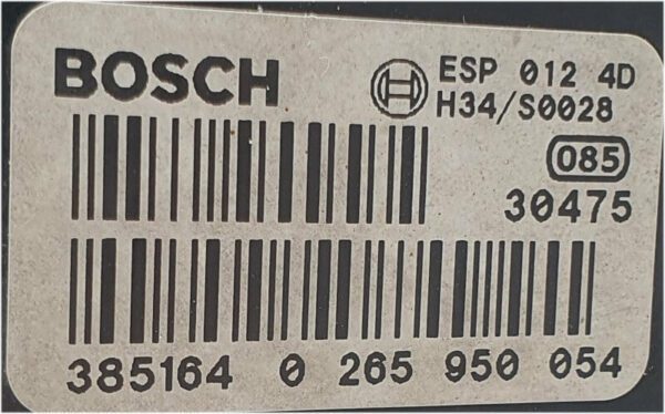 AUDI BOSCH 5.7 ABS/EPS MODULE - 0265950054 / 0265225121 / 4B0614517H