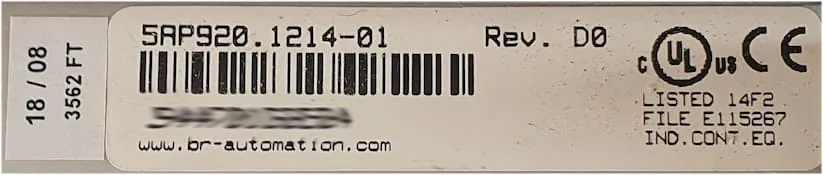B&R Automation Panel 900 5AP920.1214-01