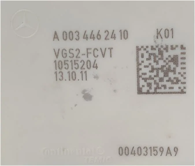 Mercedes A/B-Class W169/W245 VGS2 FCVT 722.8 TCU - Transmission Control Unit – A0034462410